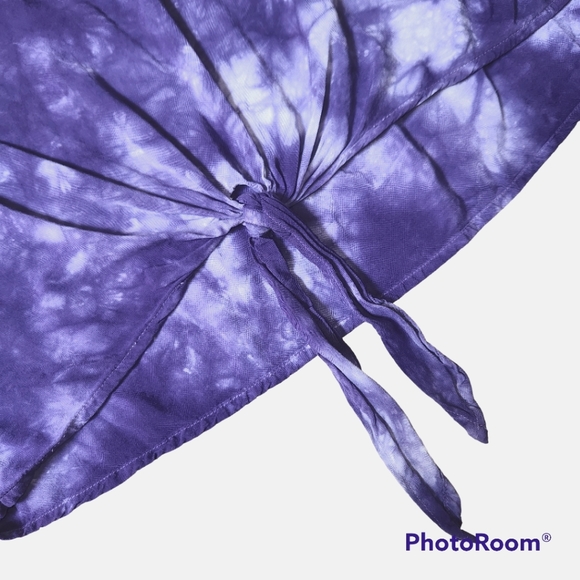 Dressbarn Slip On Blouse Front Tie and White Bling - Picture 4 of 8